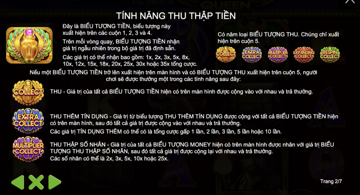 tinh nang thu thap tien